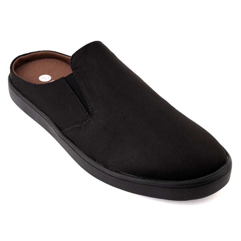 Nest Mules Vegan Suede Black Women Slip-ons Thrift Edit