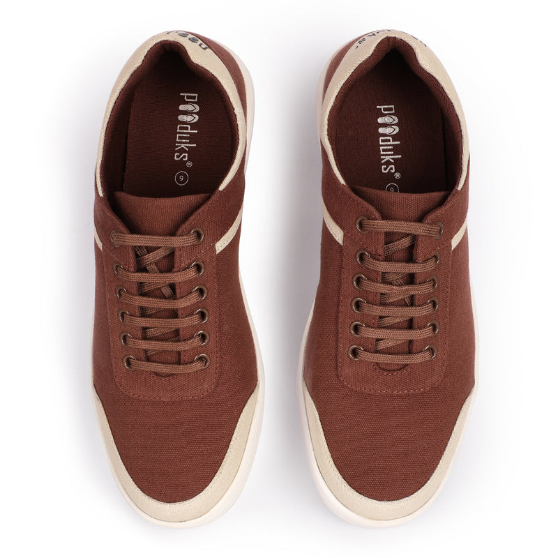 Dan Eco-Sole Sneakers Brown and Beige Men