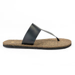 Eso Thong-Strap Cork Black Men Slides