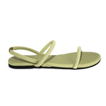 Lily Dual-Strap Vegan Leather Green Women Sandals