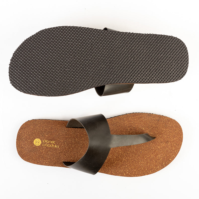 Eso Thong-Strap Cork Brown Men Slides