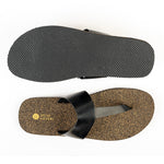 Eso Thong-Strap Cork Black Men Slides