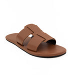 Dune Cloak Vegan Leather Brown Men Slides