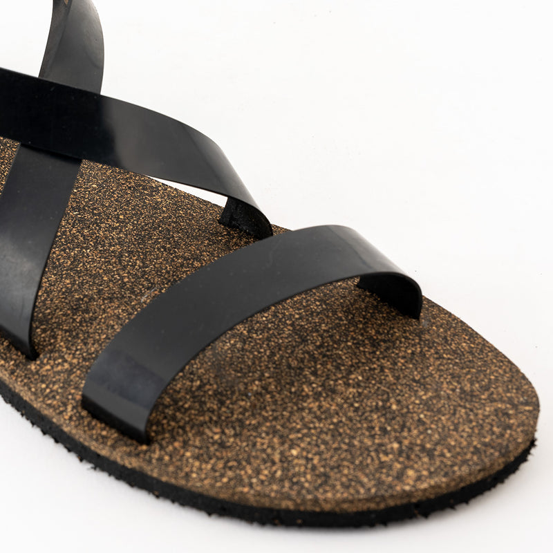 Calor Crossover Cork Black Men Sandals