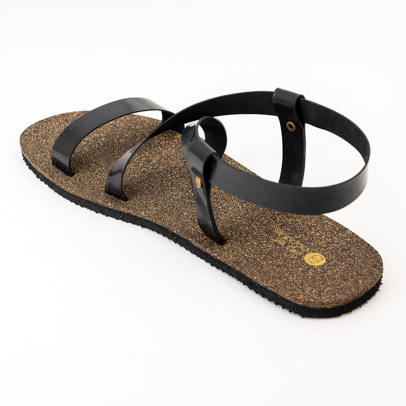 Calor Crossover Cork Black Men Sandals