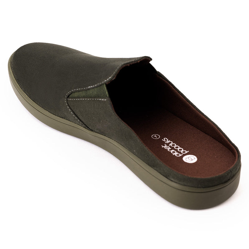 Nest Mules Vegan Suede Green Men Slip-ons Thrift Edit