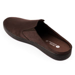 Nest Mules Vegan Suede Brown Men Slip-ons