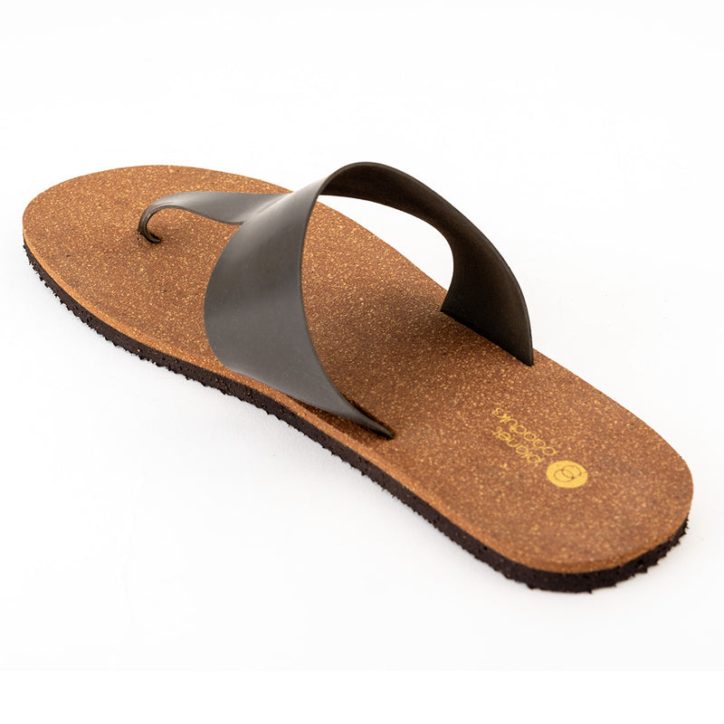 Eso Thong-Strap Cork Brown Men Slides