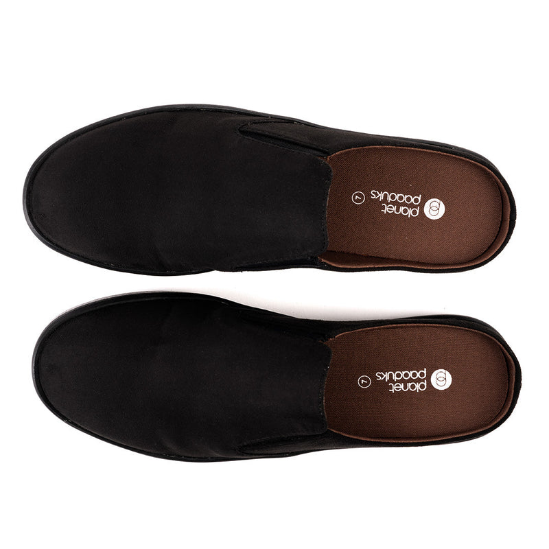 Nest Mules Vegan Suede Black Men Slip-ons Thrift Edit