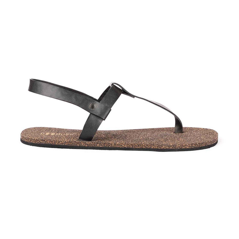 Ara T-Strap Cork Black Sandals Women