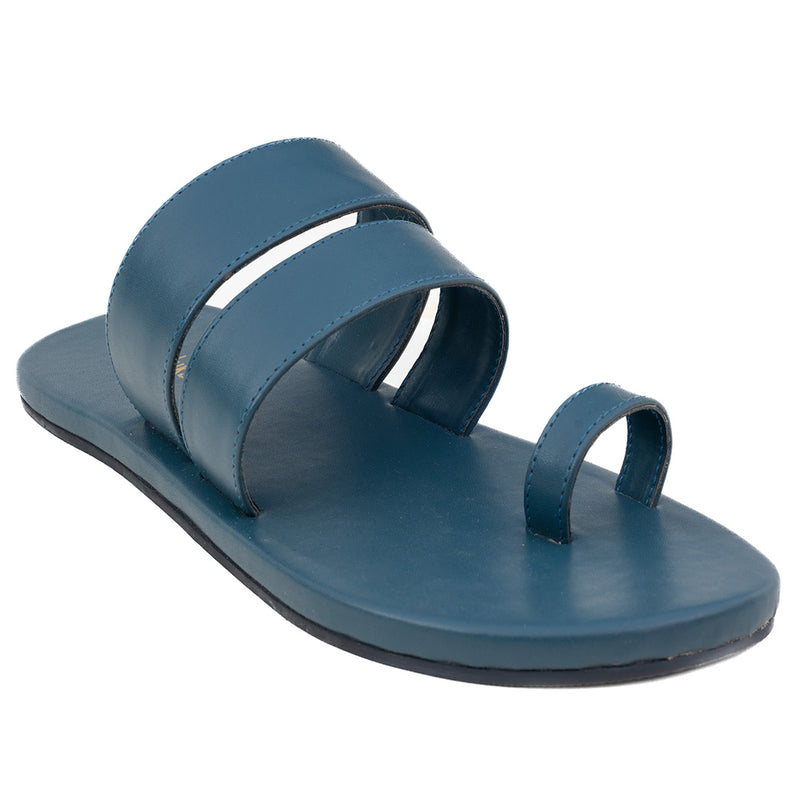 Uri Toe-Ring Vegan Leather Slides Men