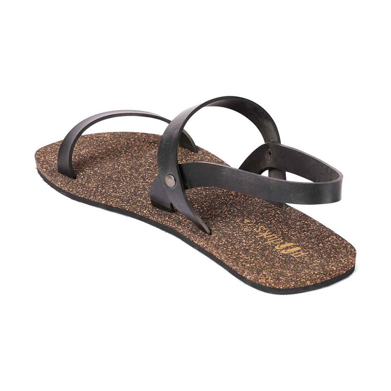 Joy Slingback Cork Black Sandals Women