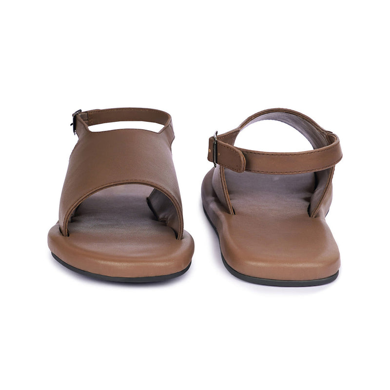 Nas Cloak Vegan Leather Brown Sandals Men Thrift Edit