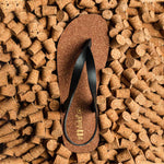 Omi Thong-Strap Cork Brown Sandals Women