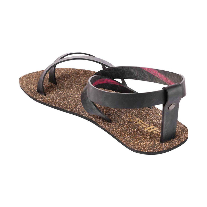 Zee Slingback Cork Black Sandals Women