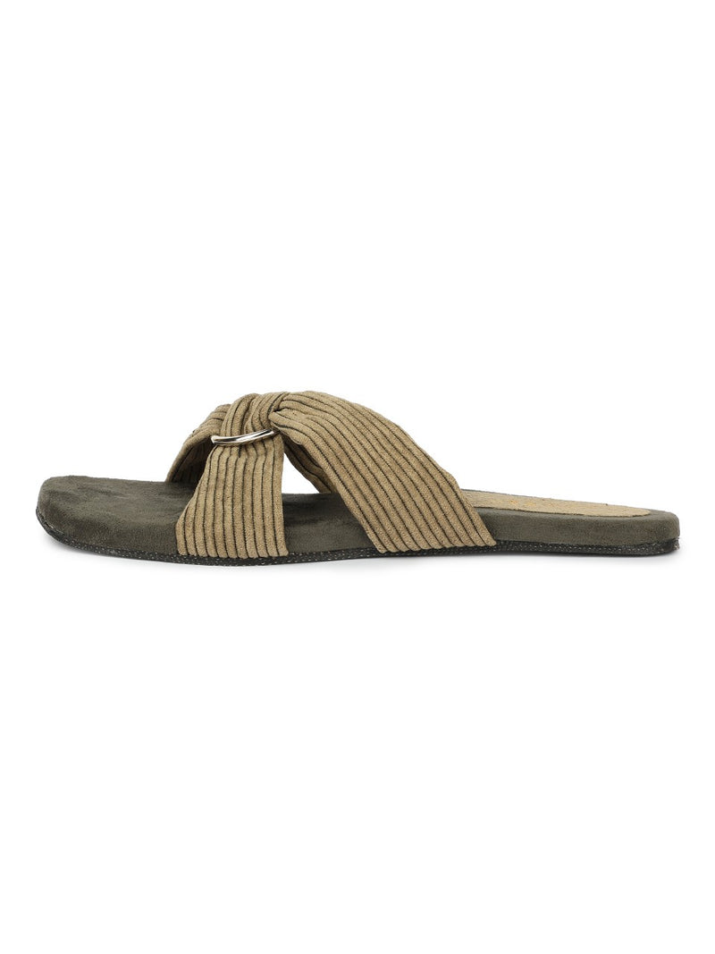 Zima Crossover Corduroy Slides Women