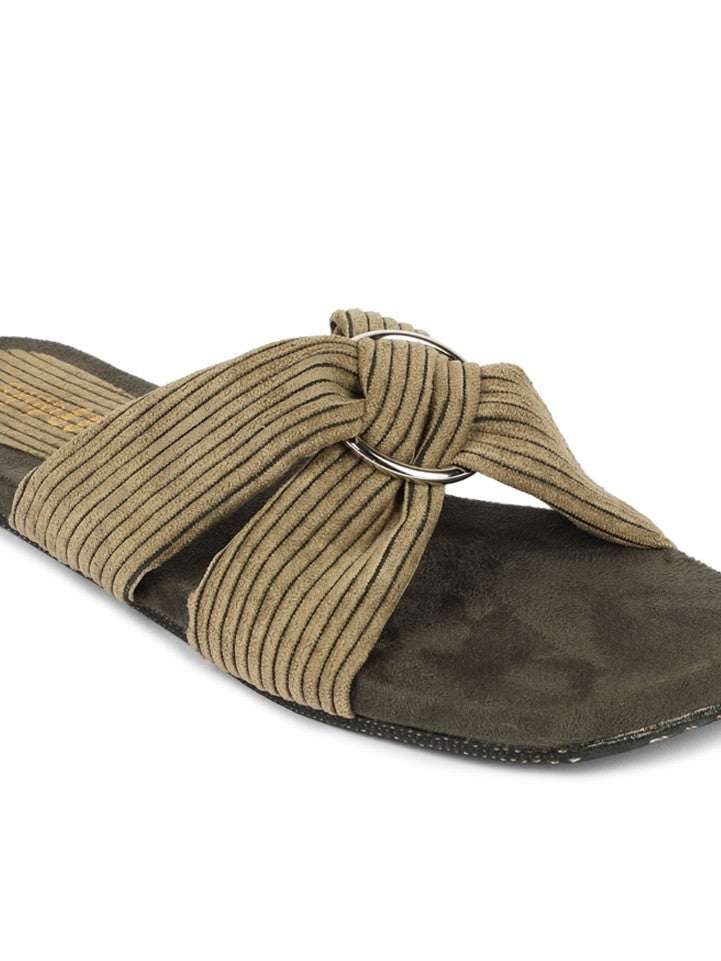 Zima Crossover Corduroy Slides Women