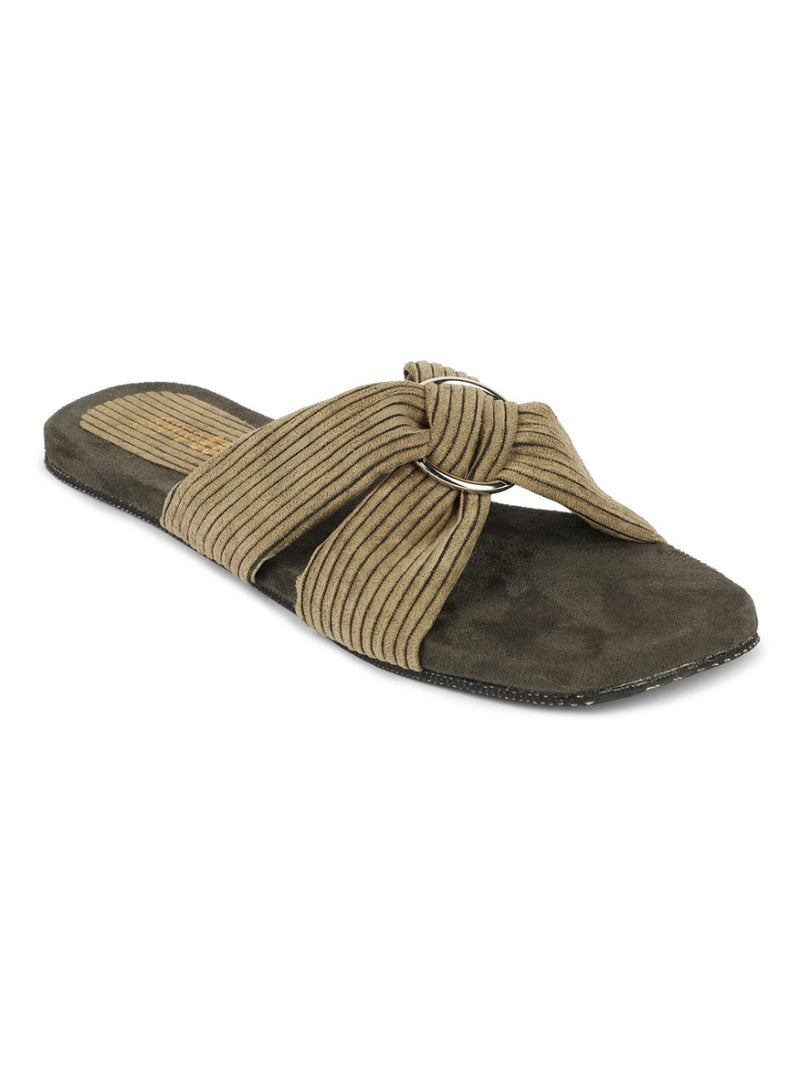 Zima Crossover Corduroy Slides Women