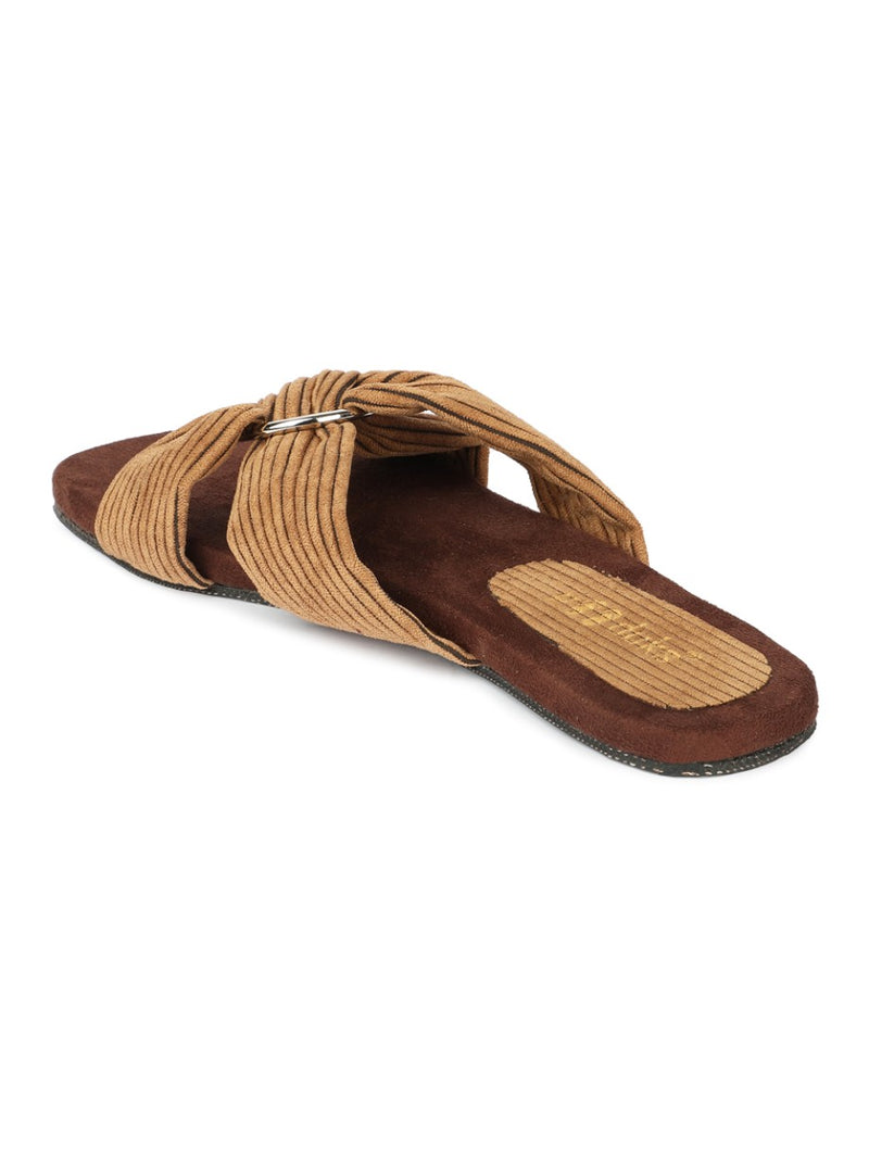 Zima Crossover Corduroy Slides Women