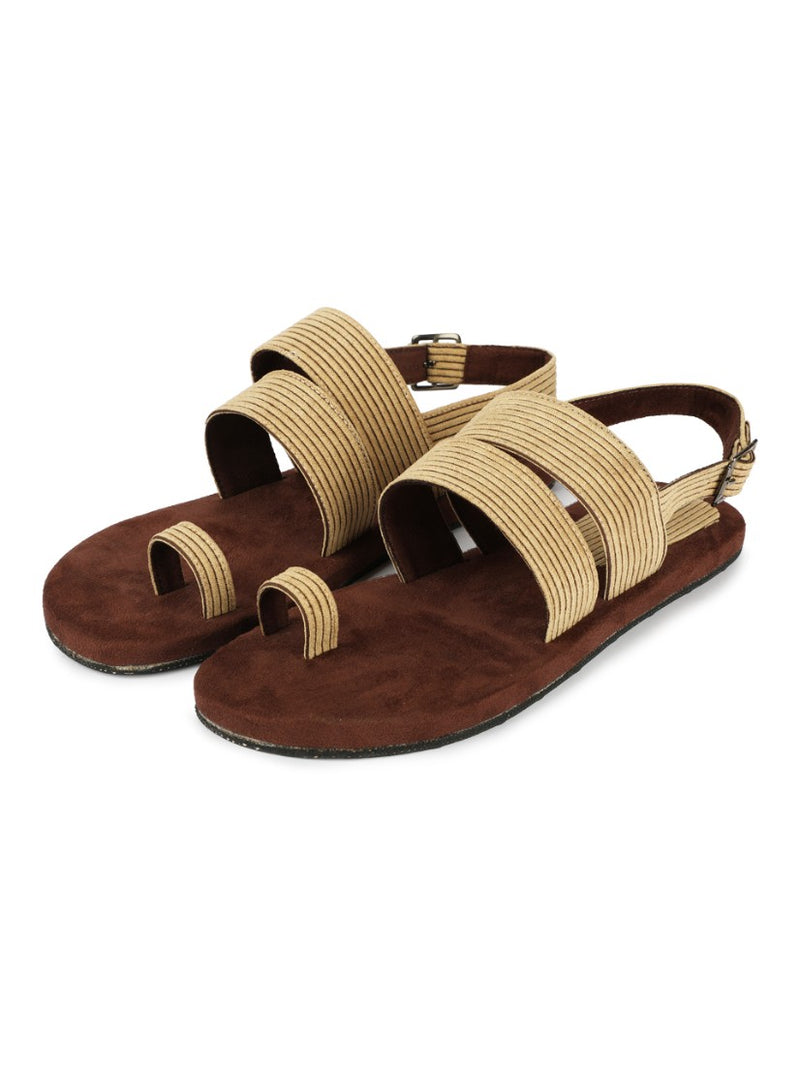 Sef Toe-Ring Corduroy Sandals Men