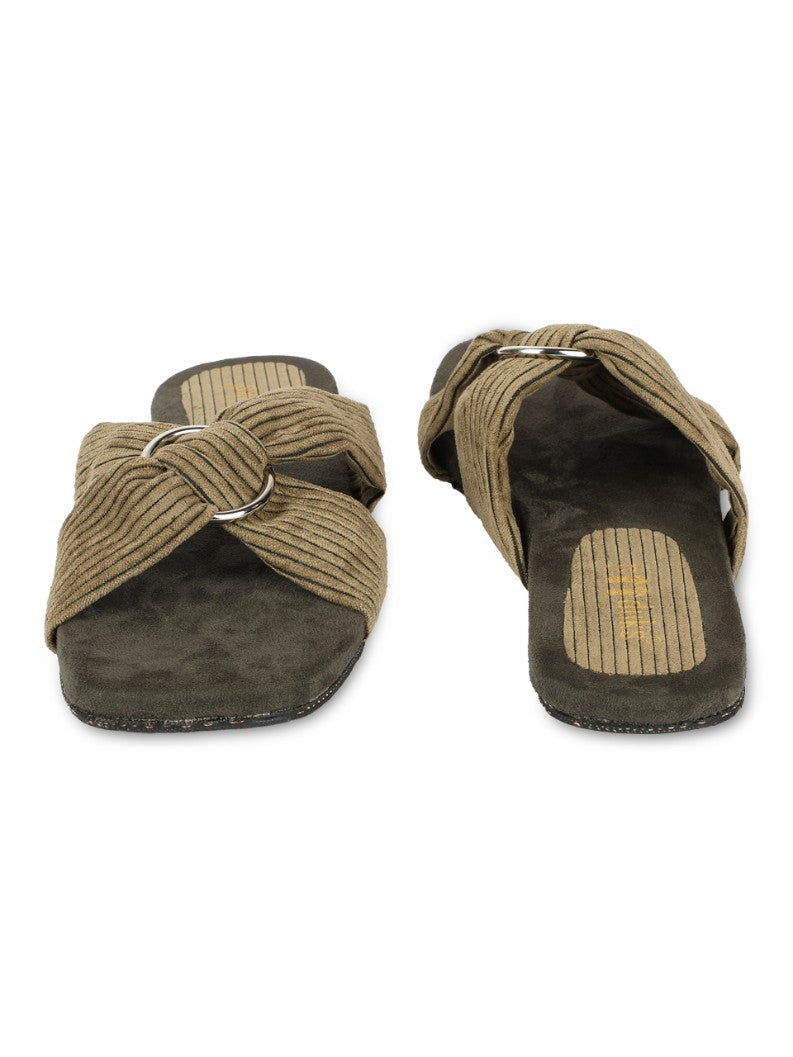 Zima Crossover Corduroy Slides Women