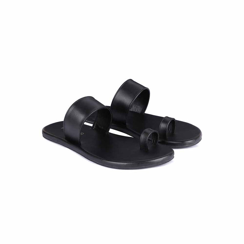 Vaana Toe-Ring Vegan Leather Slides Men