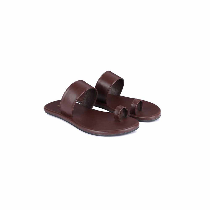 Vaana Toe-Ring Vegan Leather Slides Men