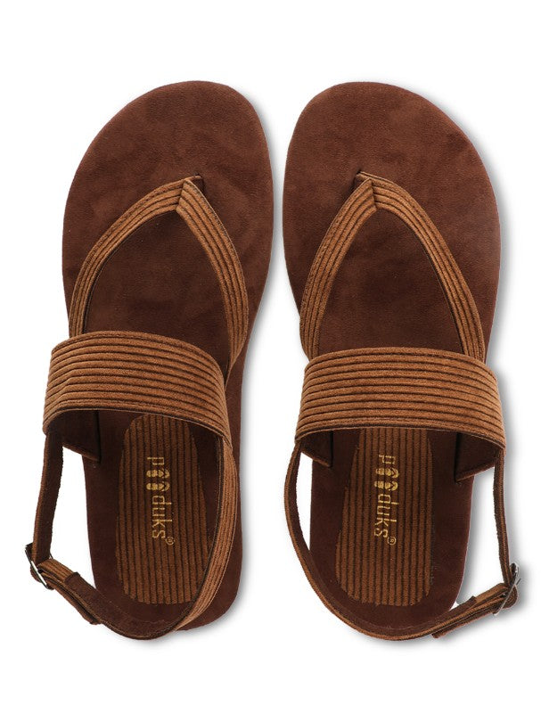 Hiver Thong-Strap Corduroy Sandals Men