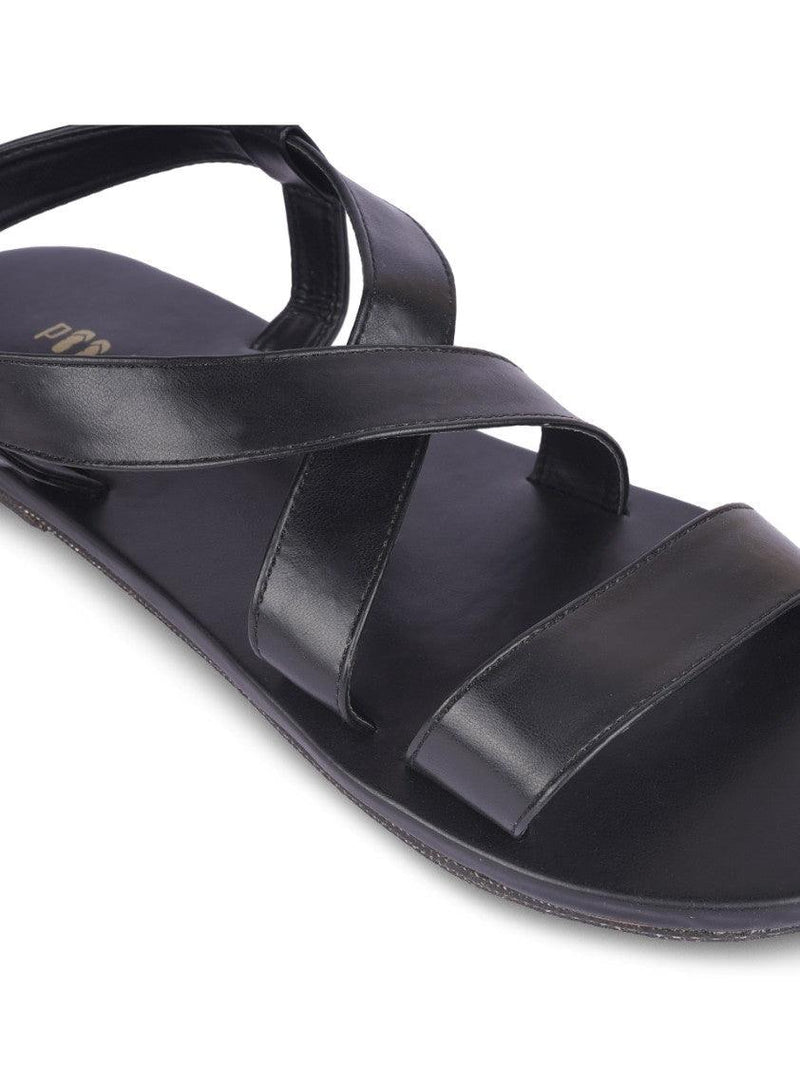 Calor Black | Casual Sandals for Men - Paaduks