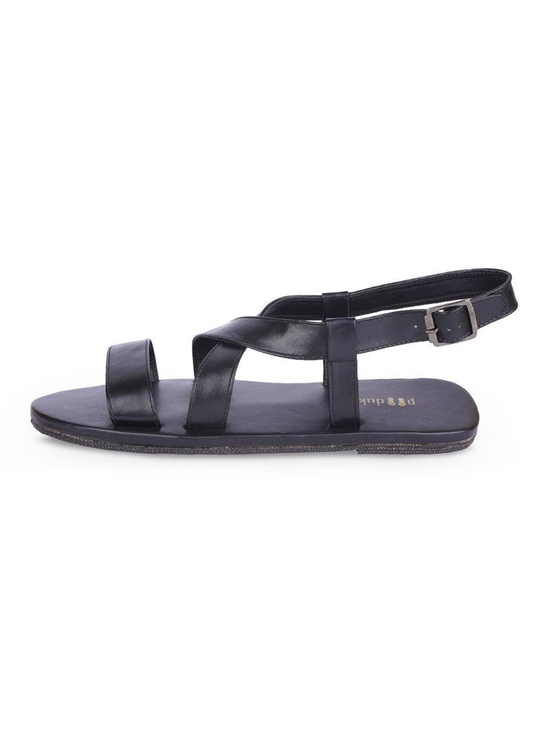 Calor Black | Casual Sandals for Men - Paaduks