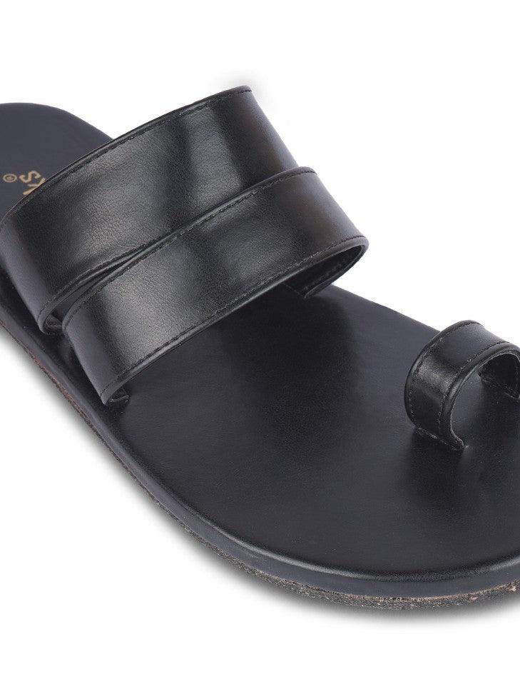 Uri Black | Versatile Casual Flats for Men - Paaduks