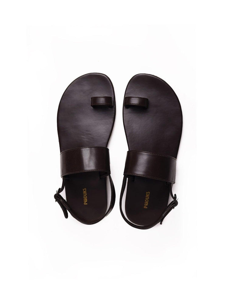 Zoo Dark Brown | Casual Sandals for Men - Paaduks