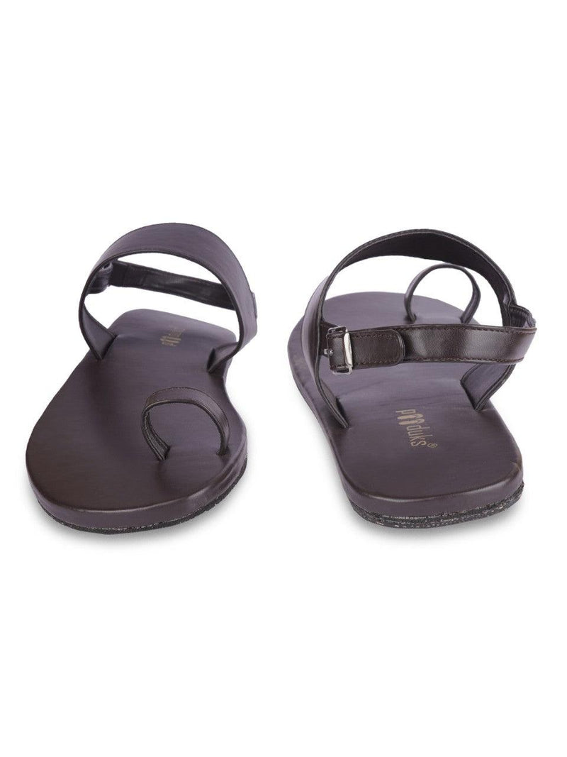 Zoo Dark Brown | Casual Sandals for Men - Paaduks